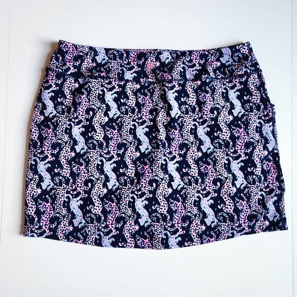 Lilly Pulitzer UPF 50+ Sabbia Skort | Oyster Bay Navy | On The Catwalk Size L - Picture 4 of 11